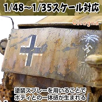 Amazon | [Cicogna] 塗装 スプレー テンプレート WWII 現用 AFV